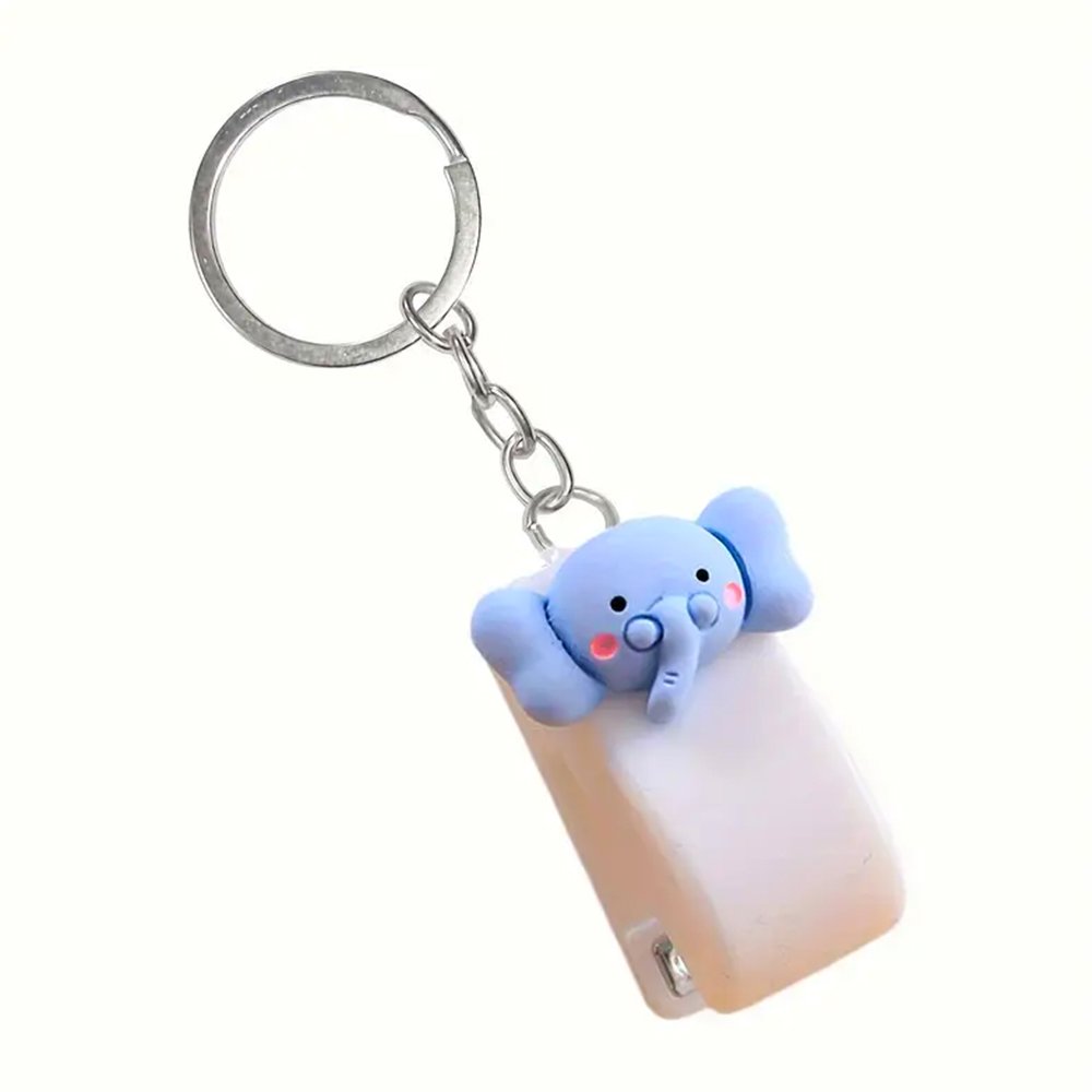Mini Stapler Keychain – Portable Book Binding &amp; Office Organizer - Elephant