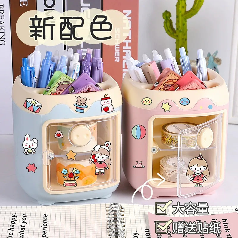 Pen Holder - Kawaii Stickers & Patches Set