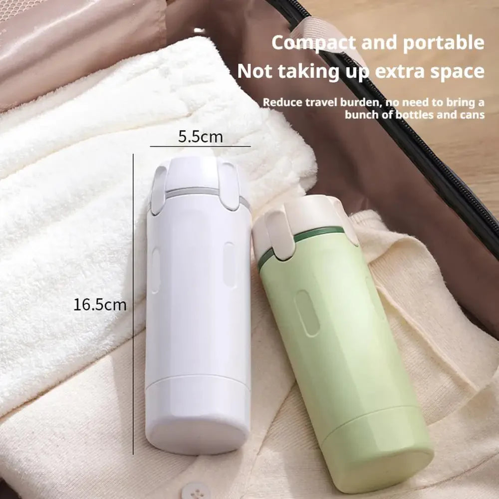4 In 1 Portable Travel Emulsion Dispenser - Leak-Proof & Refillable