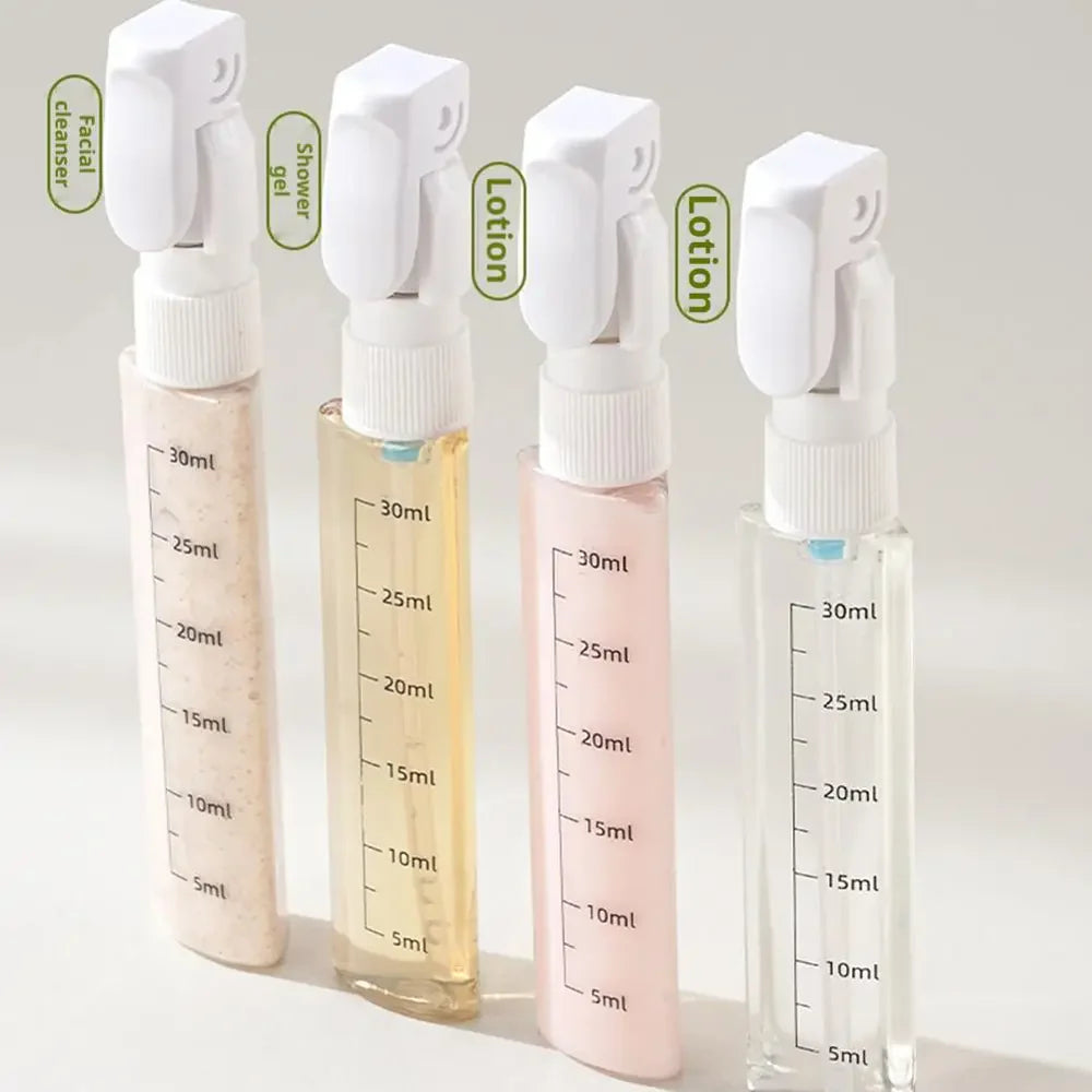 4 In 1 Portable Travel Emulsion Dispenser - Leak-Proof & Refillable