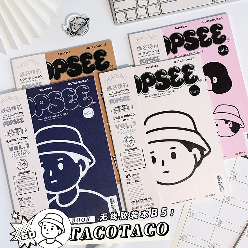 Tacotaco Notebook B5 Size - 4 Books of Fun