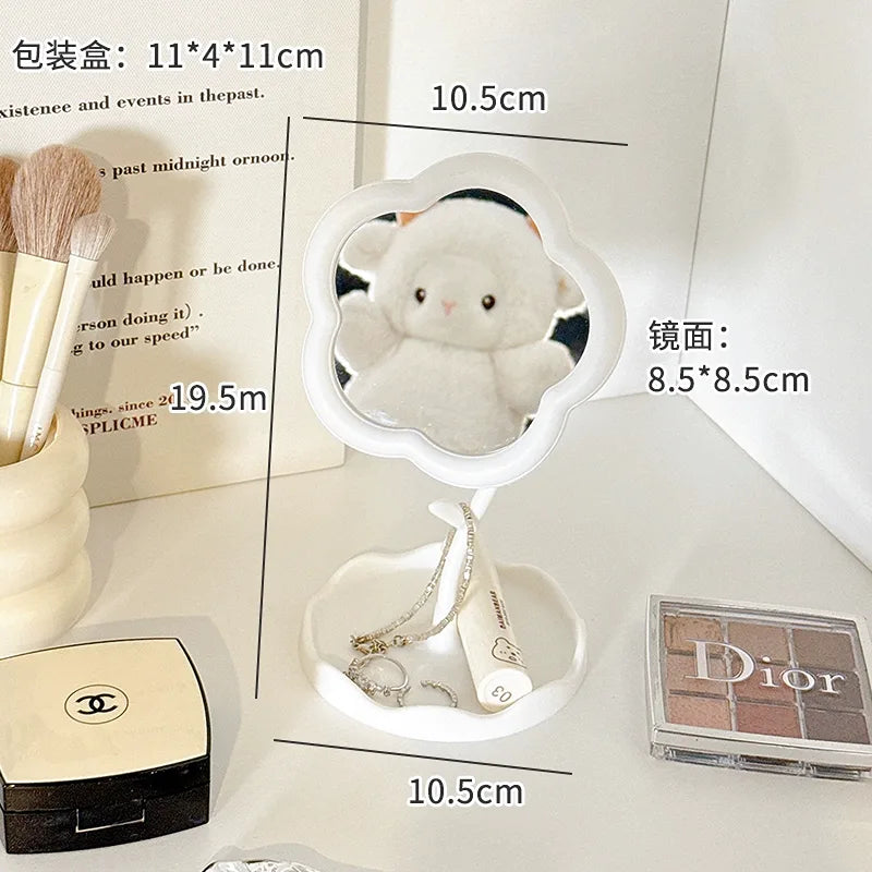 Tulip Glow Beauty Makeup Mirror - White