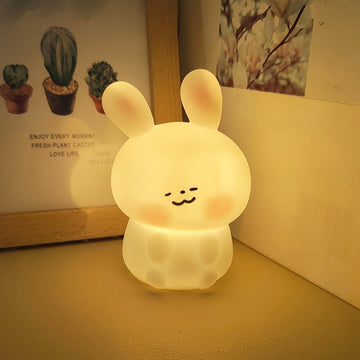 Cartoon LED Table Lamp – Battery-Powered Night Light &amp; Desk Decor