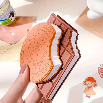 2PCS Chocolate-Themed Notebooks – 80 Pages Each, Fun &amp; Portable Stationery - 2pcs