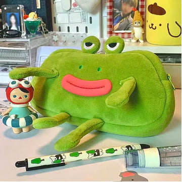 Large Plush Pencil Case – Soft, Washable &amp; Spacious Organizer for Stationery &amp; Makeup