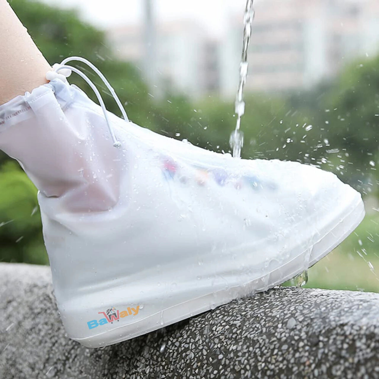 Rain Boot Shoe Covers - PVC Rubber Sole Overshoes Protectors for Cycling Camping Travel